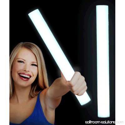 White LED Foam Cheer Sticks